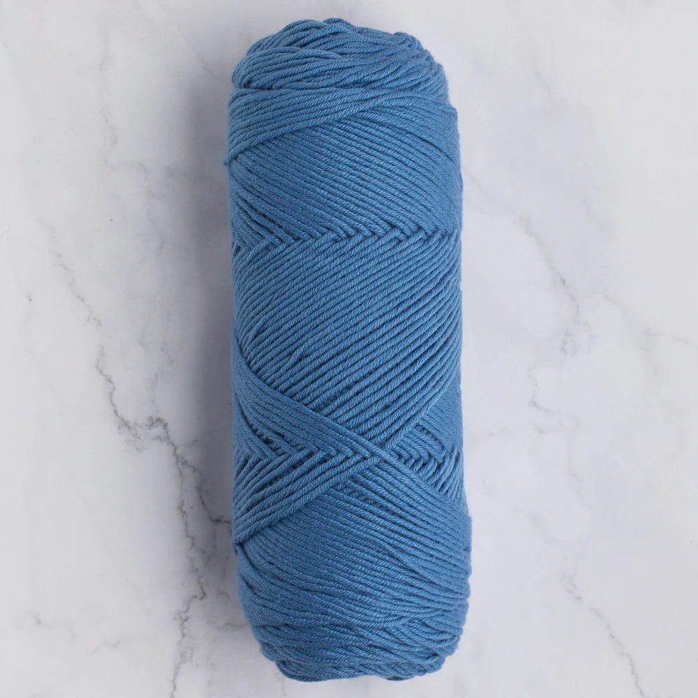 La Mia Baby Cotton Yarn, Matte Blue - L035