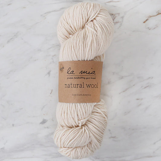 La Mia Natural Wool Knitting Yarn Hank - L201