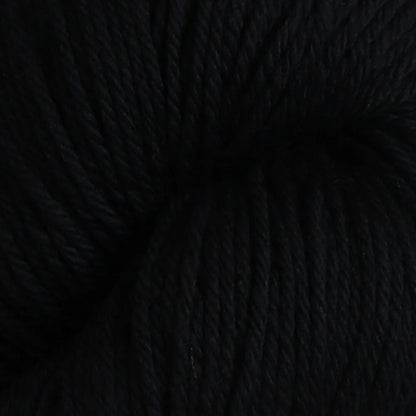 La Mia Natural Wool Knitting Yarn Hank, Black - L815